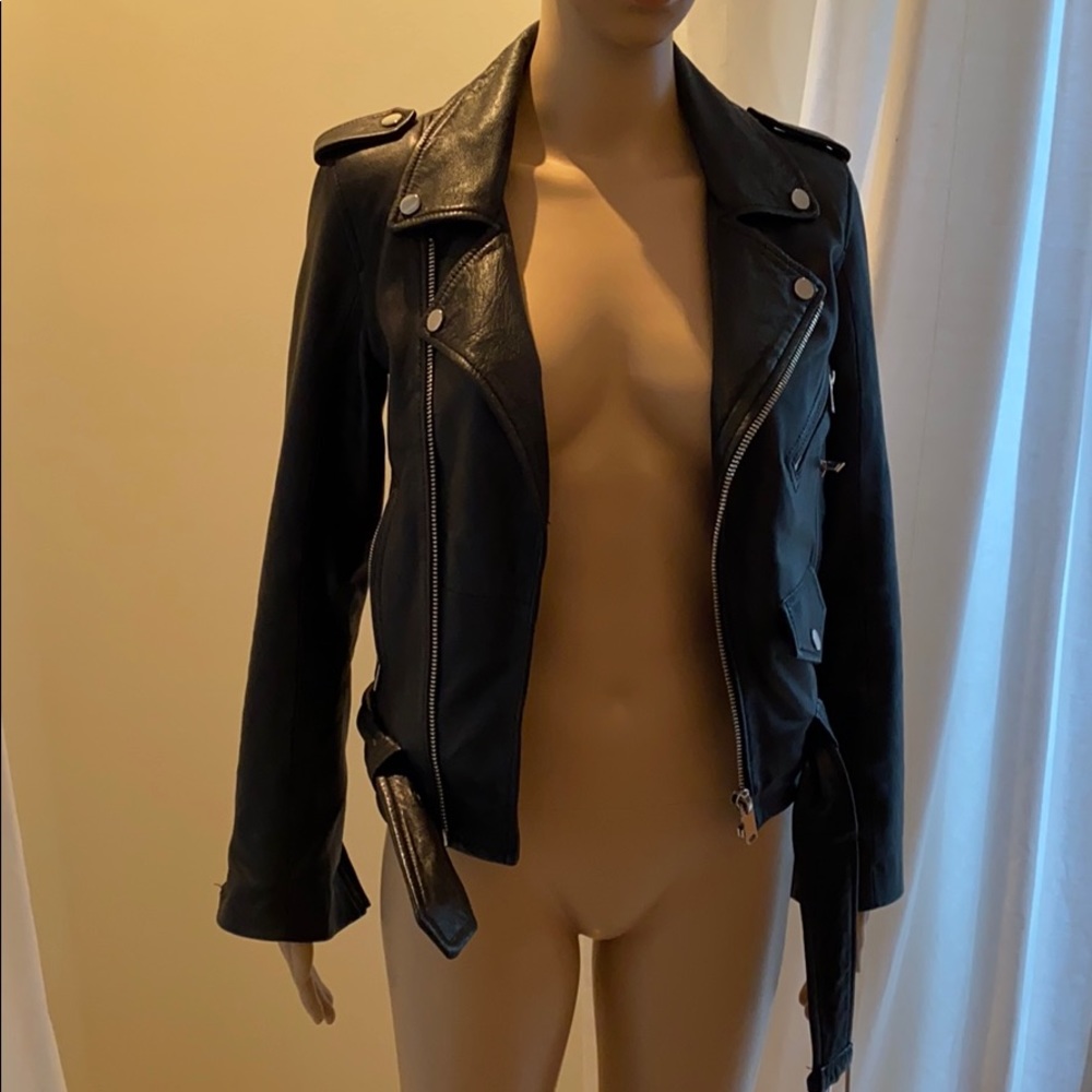 Zara leather jacket